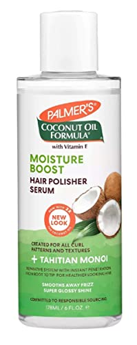 Palmer's Coconut Oil Formula Hair Polisher Serum for Dry, Frizzy Hair - Instant Smoothing, Hydrating, and Frizz Control