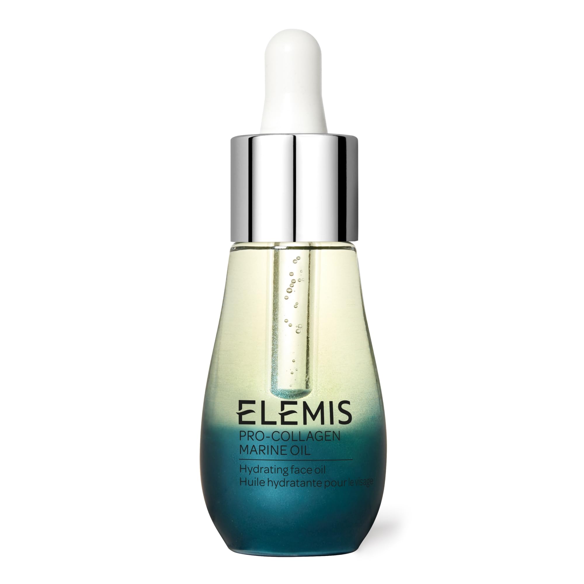 Elemis Pro-Collagen Marine Oil 15ml, Lightweight Face Oil To Hydrate, Nourish & Improve Skin Texture For Dry Skin Types,