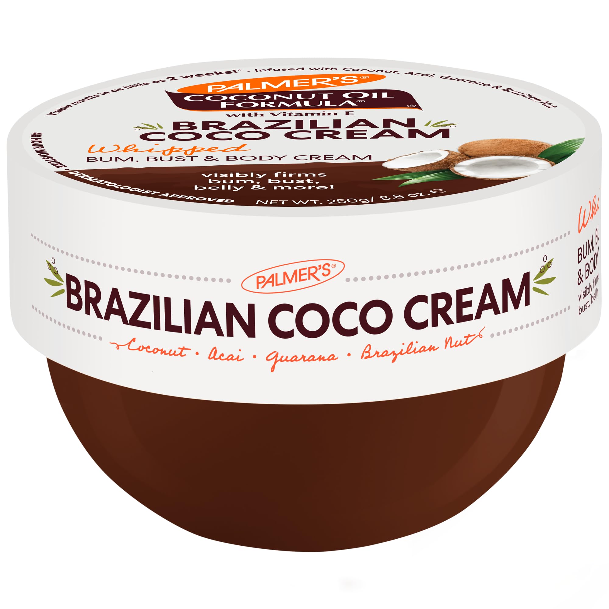Palmer's Coconut Oil Formula Brazilian Coco Cream with Vitamin E for Whipped Bum, Bust & Body | Skin Tightening & Firmin