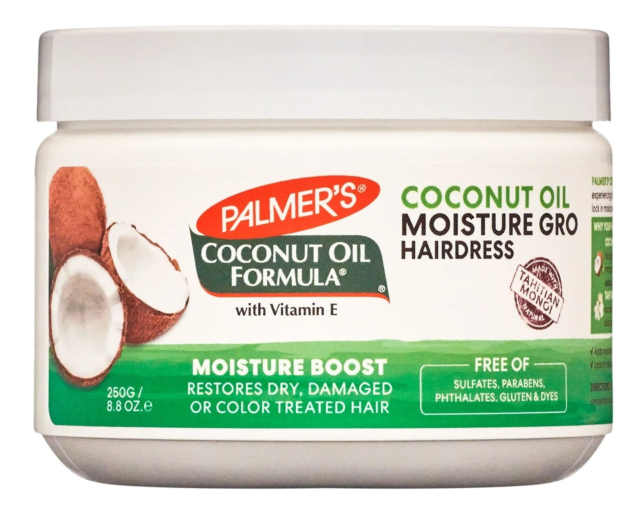 Palmer's Coconut Oil Formula Moisture Gro Hair Dresser for Dry Hair, Everyday Use, 8.8 Ounce
| Palmer's Coconut Oil For
